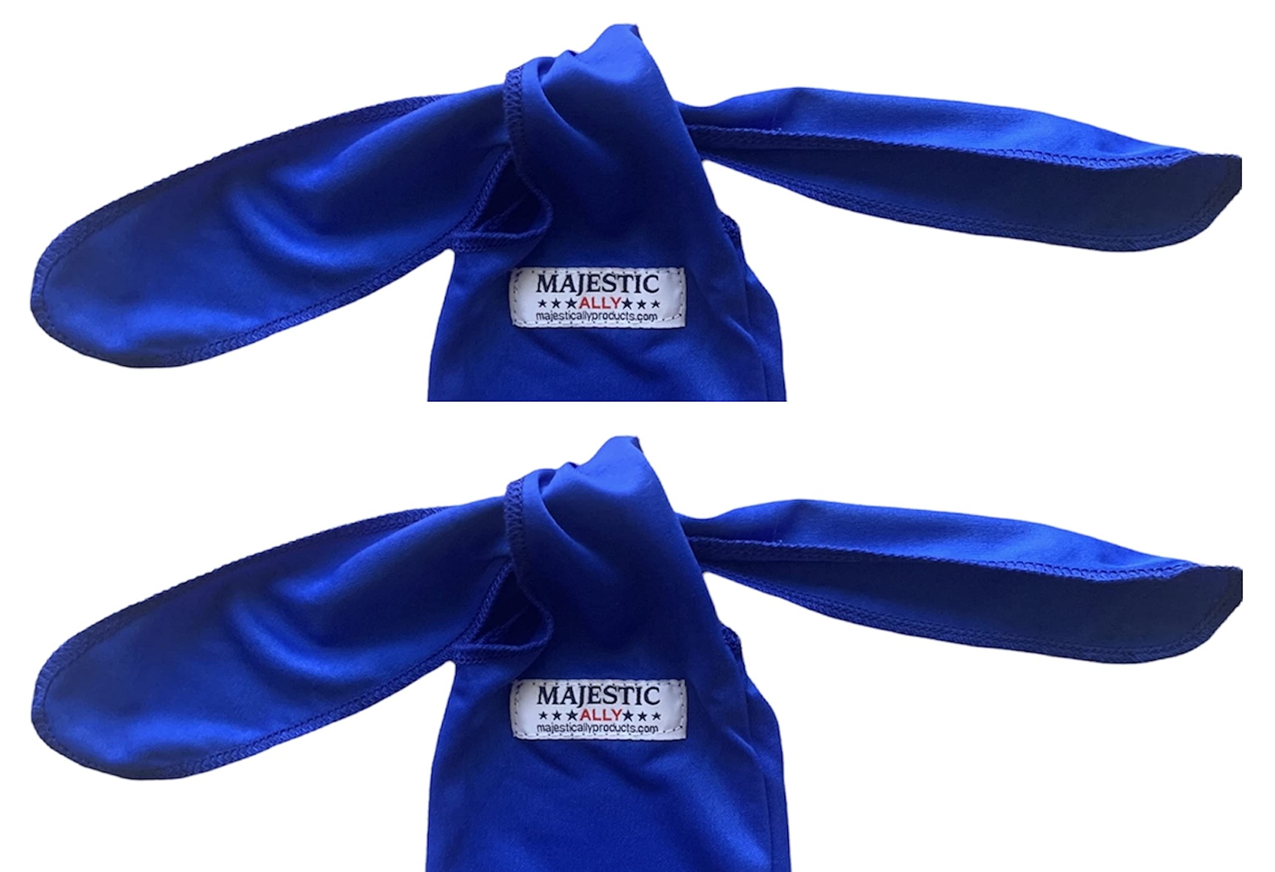 Majestic Ally Lycra Tail Bag for Horses - to Keep The Tail Clean and Protected - Set of 2 (Royal Blue) - Image 5