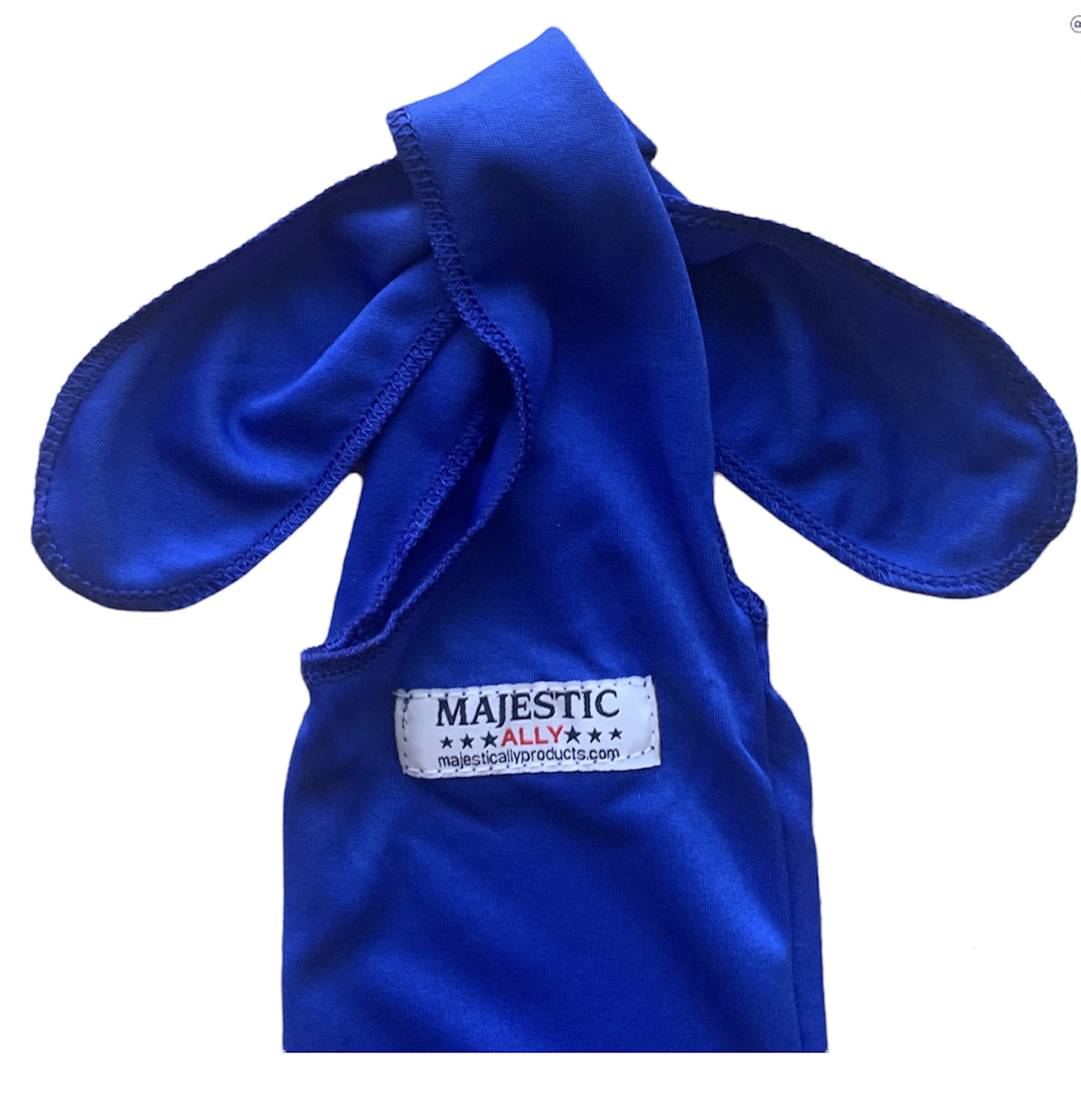 Majestic Ally Lycra Tail Bag for Horses - to Keep The Tail Clean and Protected - Set of 2 (Royal Blue) - Image 6