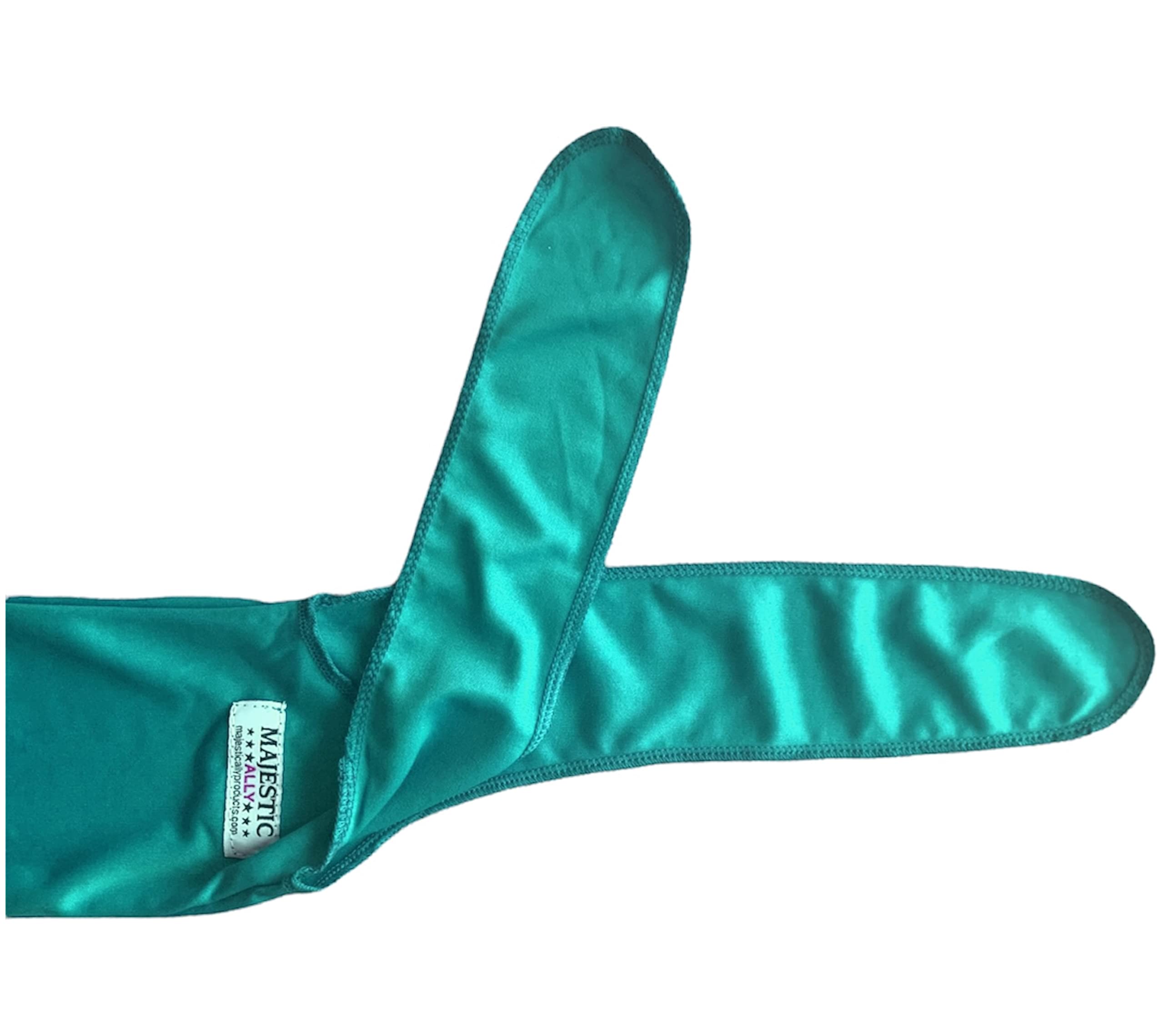 Majestic Ally Lycra Tail Bag for Horses - to Keep The Tail Clean and Protected - Set of 2 (Turquoise) - Image 7