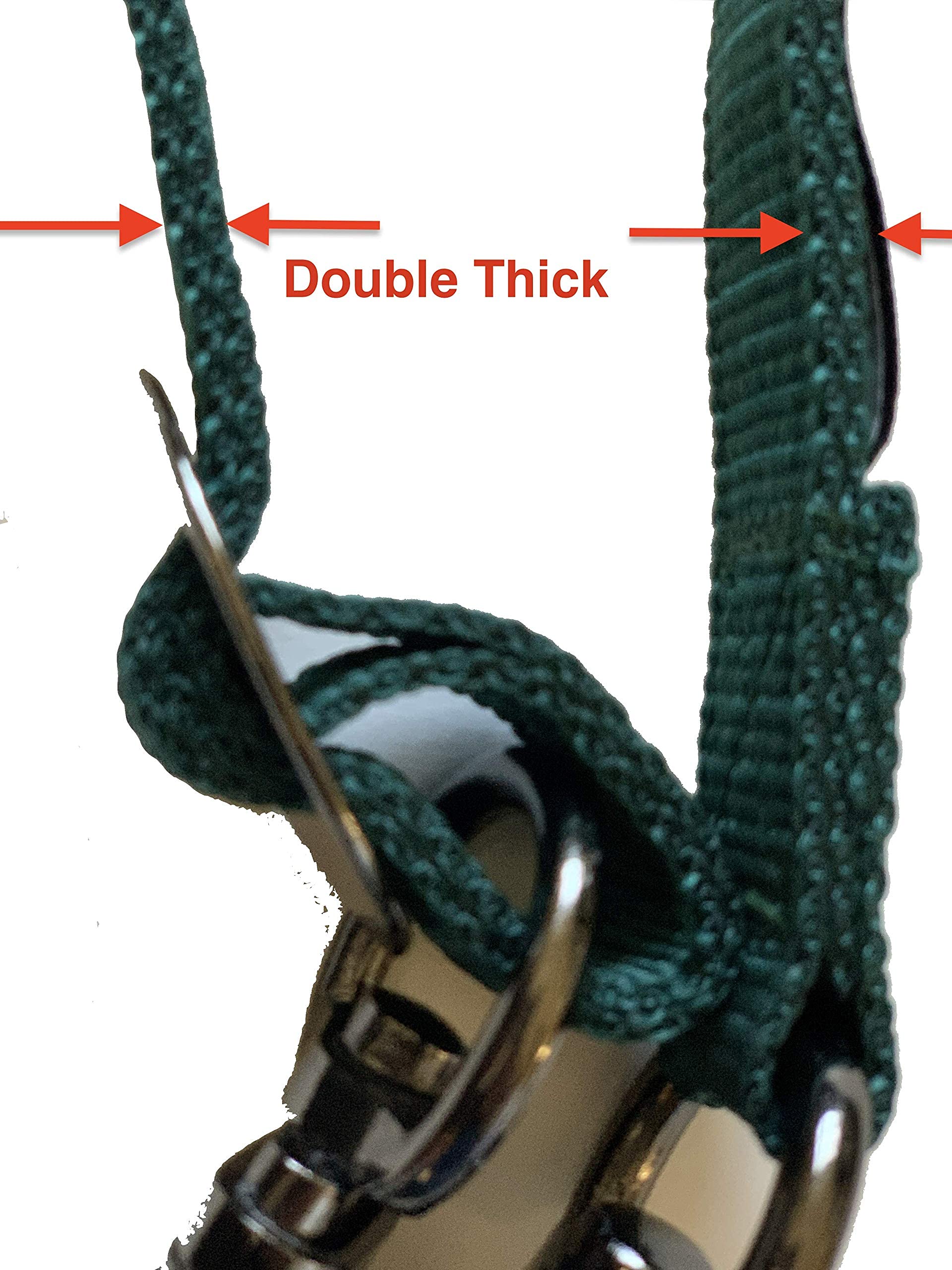 Majestic Ally Pack of 2, Double Thick Trailer Tie for Horse Haulage with Adjustable Buckle, Panic Snap and Bull Snap – 1 Inch by 36 Inch (Royal Blue) - Image 4